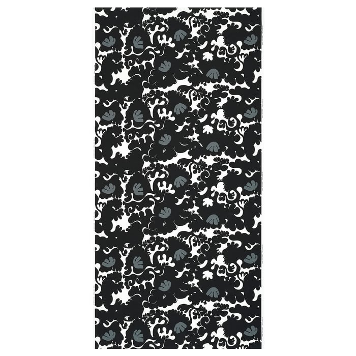 STRECKFLY ストレックフライ カットクロス, ブラック/ホワイト, 150x300 cm IKEA