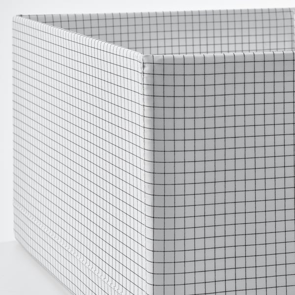 STUK ストゥーク ボックス 仕切り付き, ホワイト/ブラック, 32x51x18 cm