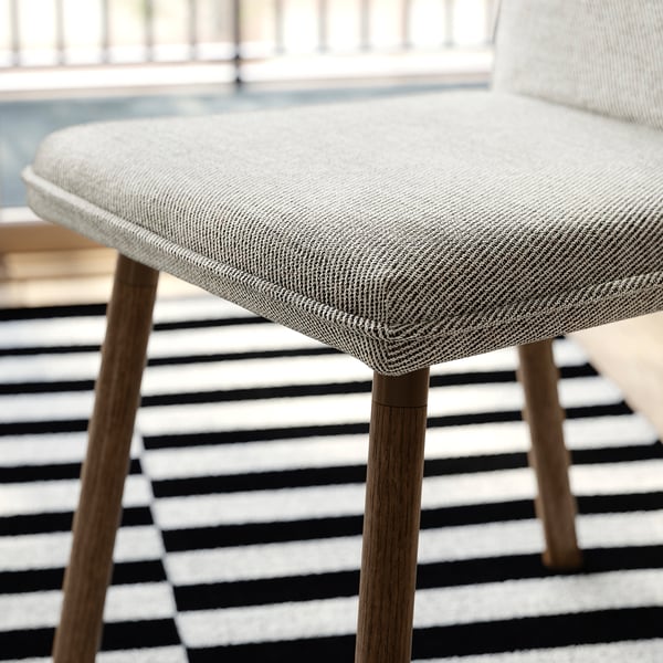 TONSTAD トンスタード / TONSTAD トンスタード テーブル&チェア2脚, ブラウン オーク材突き板/ヴィーアルプベージュ/ブラウン ブラウンオーク調, 80/120x70 cm