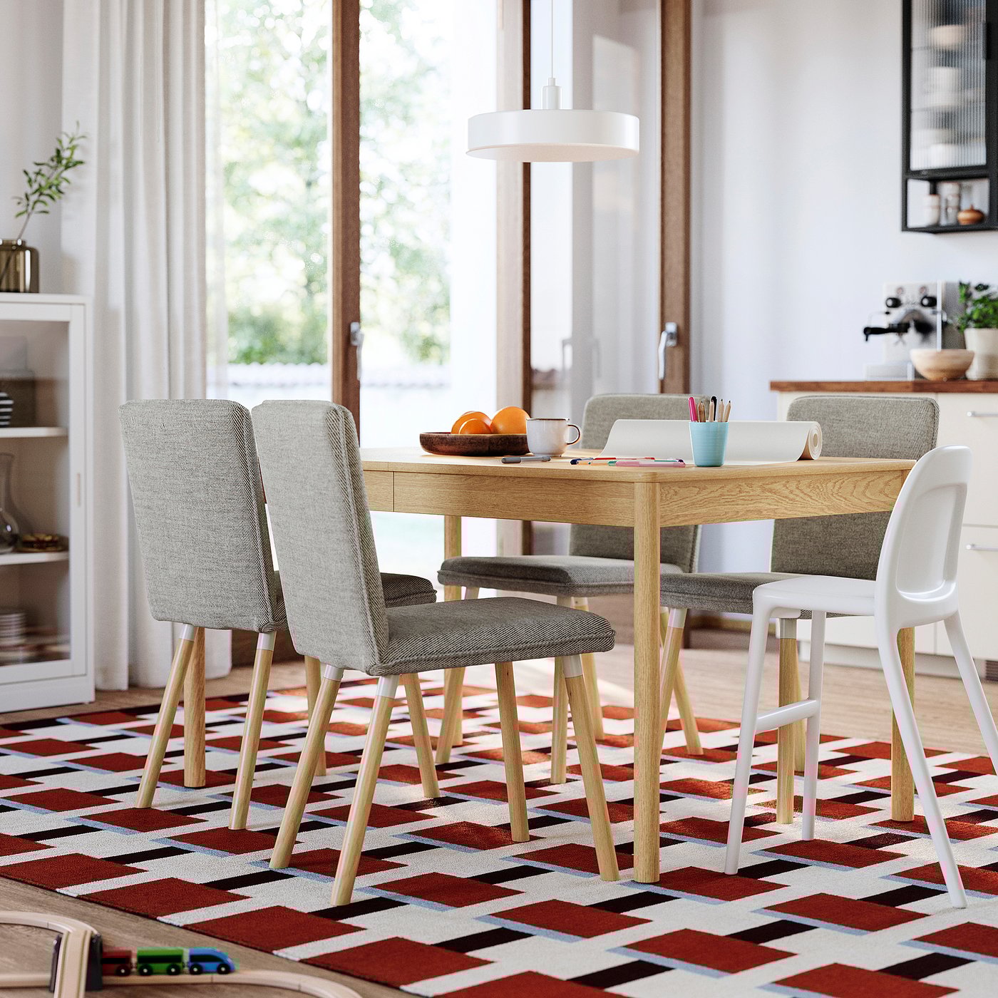 IKEA トンスタード　リビングテーブル TONSTAD トンスタード コーヒーテーブル, オーク材突き板, 84x82 cm - IKEA