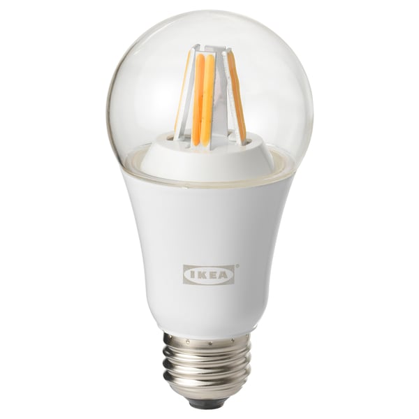 Tradfri トロードフリ Led電球 E26 806ルーメン ワイヤレス調光 ホワイトスペクトラム ホワイトスペクトラム 球形 クリア Ikea