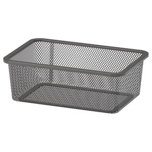 TROFAST トロファスト メッシュ収納ボックス, ダークグレー, 20x30x10 cm