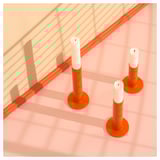 TUVKORNELL トゥーブコルネル キャンドルホルダー3個セット, オレンジ