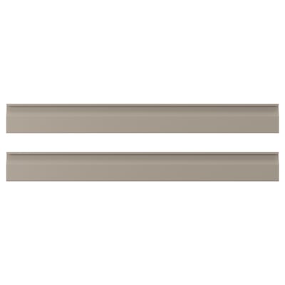 UPPLÖV ウップローヴ 引き出し前部, マット ダークベージュ, 90x10 cm