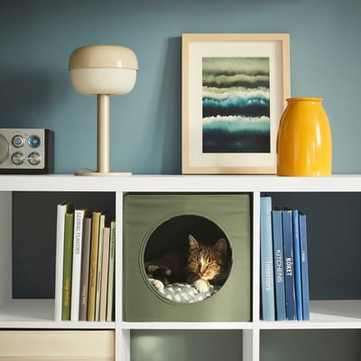 UTSÅDD ウートソッド キャットハウス, グリーン, 33x38x33 cm