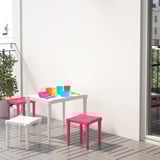UTTER ウッテル 子ども用スツール, 室内/屋外用/ピンク