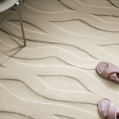 VÄXELFEL ヴェクセルフェル ラグ パイル短, オフホワイト, 160x230 cm