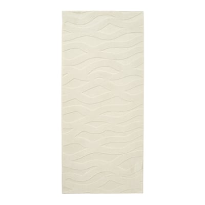 VÄXELFEL ヴェクセルフェル ラグ パイル短, オフホワイト, 80x180 cm