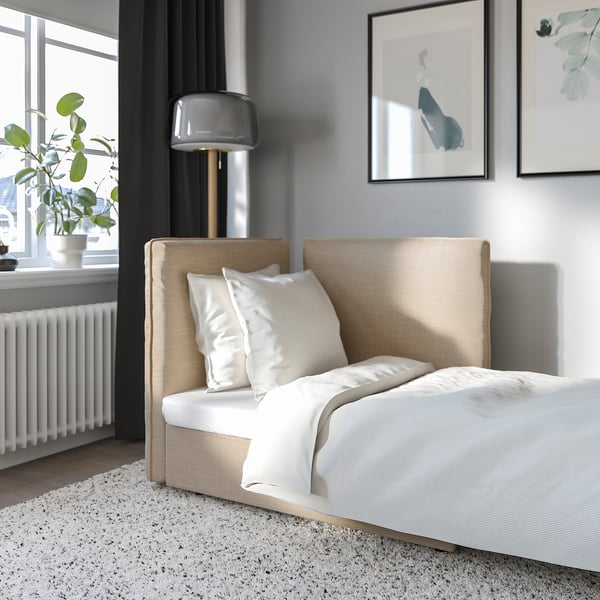 Vallentuna ヴァレントゥナ ソファベッドモジュール 背もたれつき ヒッラレド ベージュ Ikea Vallentuna ヴァレントゥナ ソファベッドモジュール 背もたれつき ヒッラレド ベージュ Ikea
