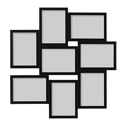 V&Auml;XBO ヴェクスボー コラージュフレーム 写真8枚用, ブラック