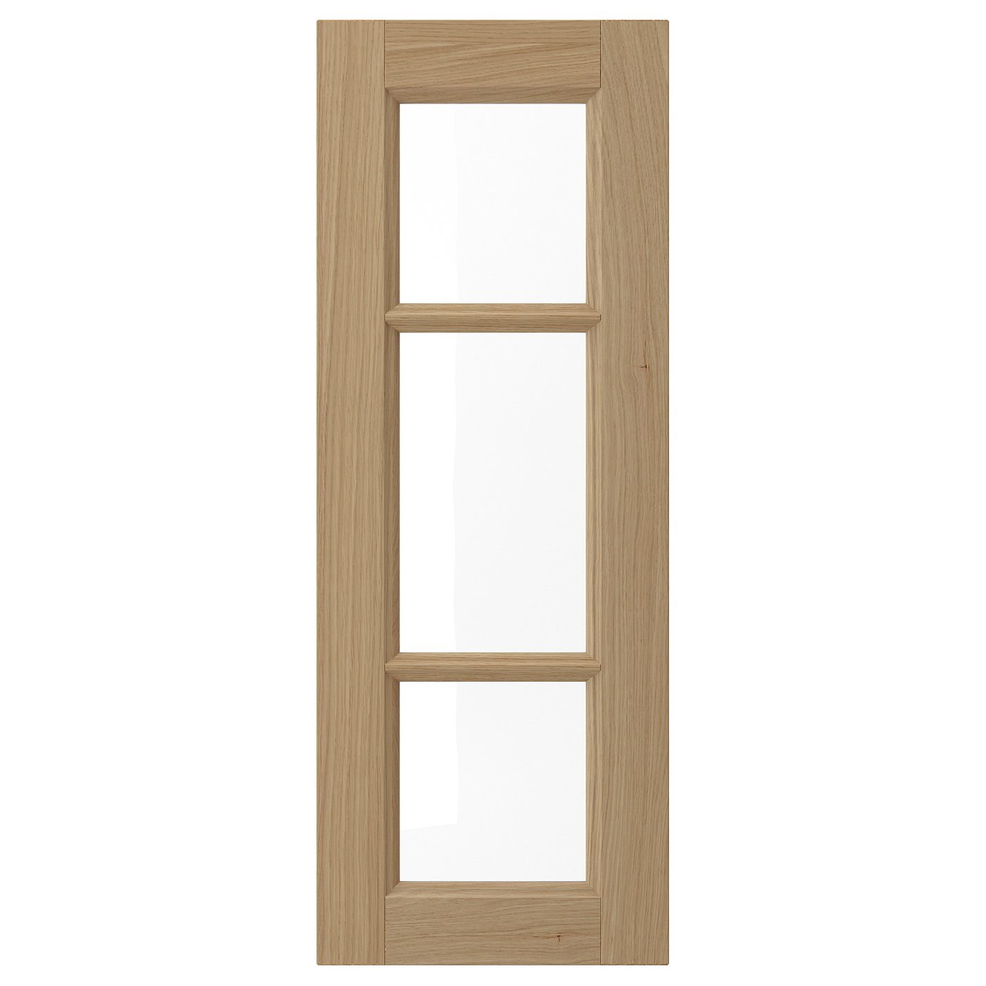 VEDHAMN ヴェードハムン ガラス扉, オーク, 30x80 cm - IKEA