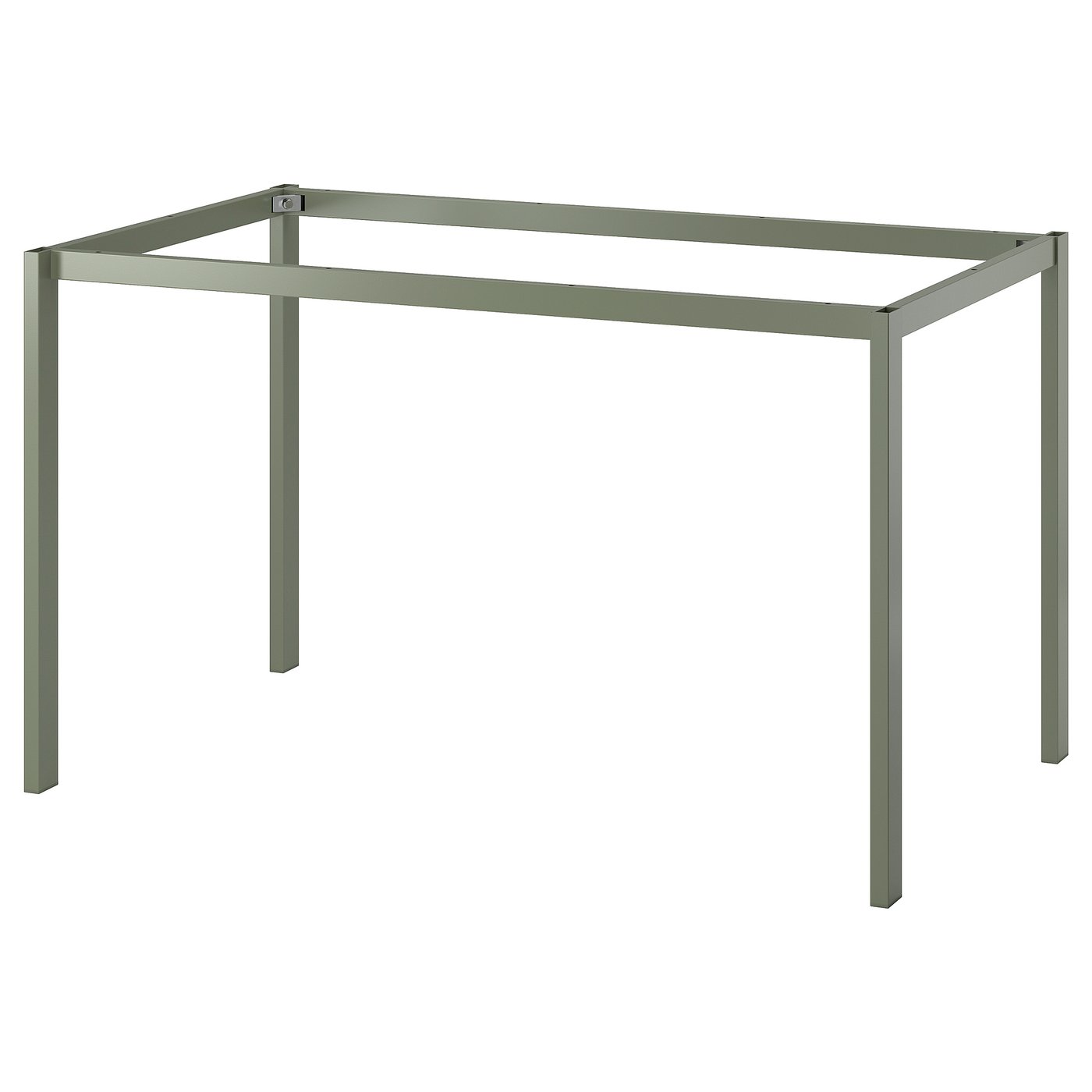 VIHALSテーブル ダイニングテーブル 125cm シンプルデザイン VIHALS ヴィーハルス テーブル, ホワイト/グリーン, 125x74 cm - IKEA