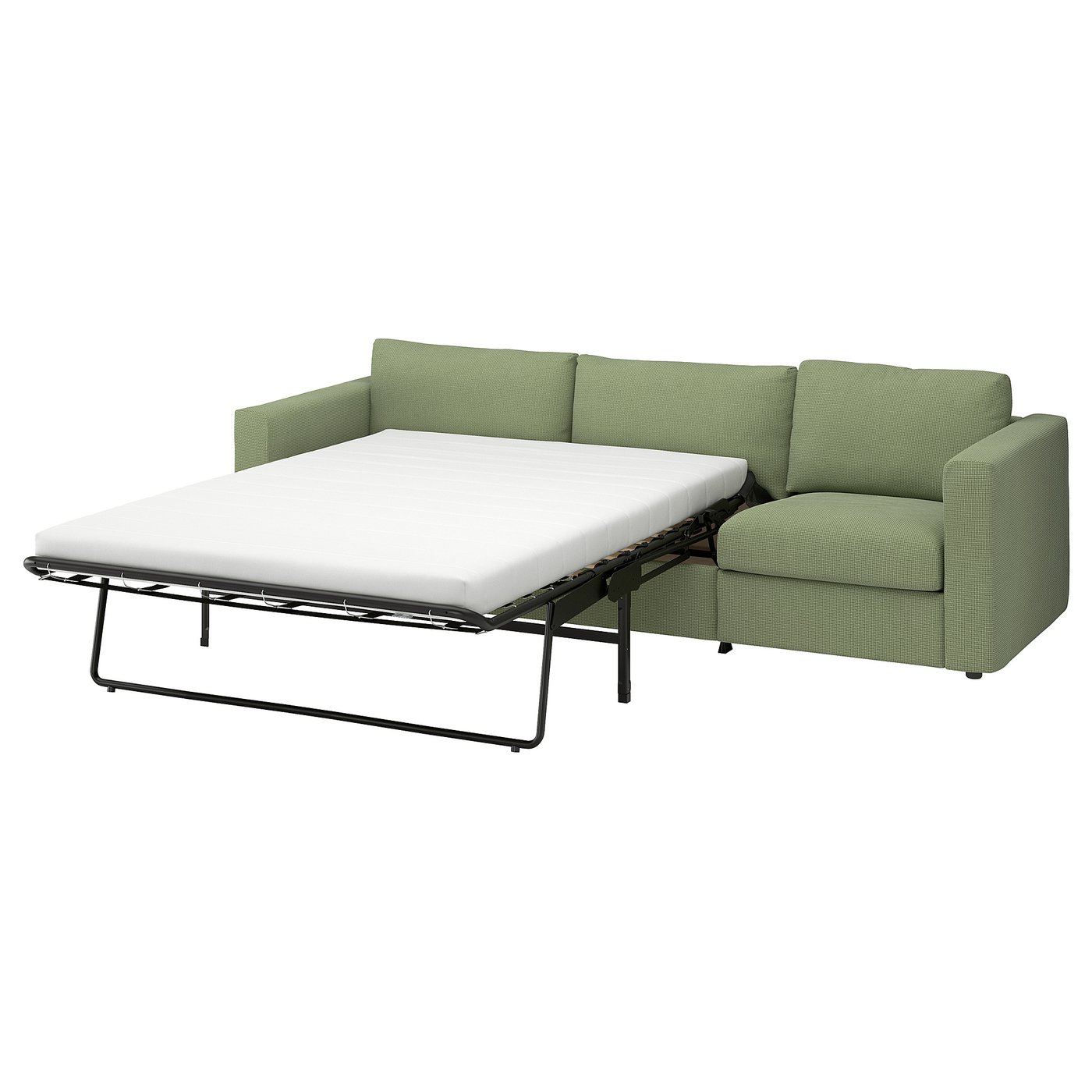 VIMLE ヴィムレ 3人掛けソファベッド, モッスヘード グレーグリーン - IKEA