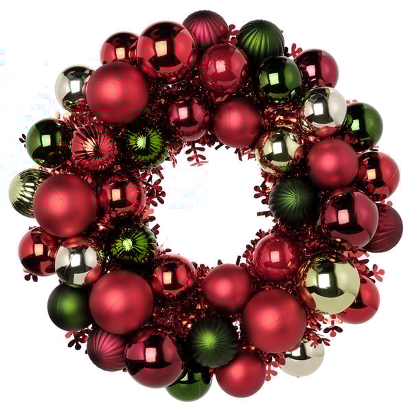 Vinter 2021 ヴィンテル 2021 デコレーション リース レッド ゴールドカラー 38 Cm Ikea