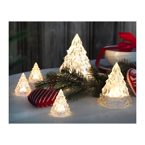 VINTERFEST ヴィンテルフェスト LEDデコレーション照明 IKEA 柔らかなやさしい光で、温かいアットホームな雰囲気を演出します 便利で使いやすいLEDキャンドル。タイマー内蔵で、毎日同じ時刻に自動で点灯し、6時間後に消灯します