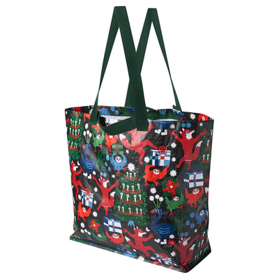 VINTERFINT ヴィンテルフィント キャリーバッグ M, マルチカラー 模様入り, 45x18x45 cm/36 l