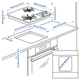 VISSNA ヴィッスナ 都市ガス 13A12A コンロ, 40 cm
