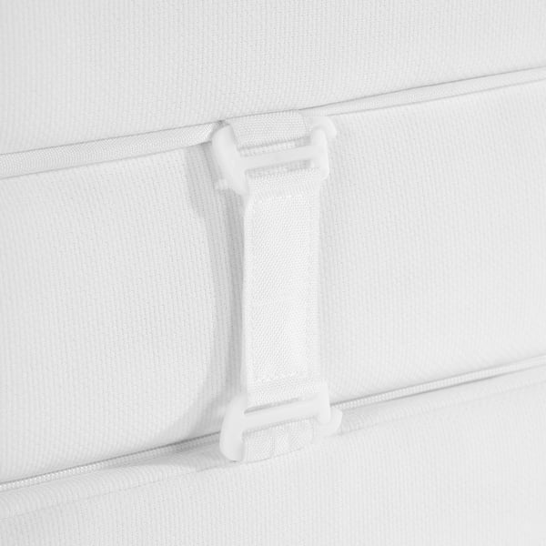 VITHÄLL ヴィトヘル ポケットコイルマットレス, 折りたたみ式 かため/ホワイト, 90x200 cm