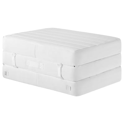 VITHÄLL ヴィトヘル ポケットコイルマットレス, 折りたたみ式 かため/ホワイト, 90x200 cm