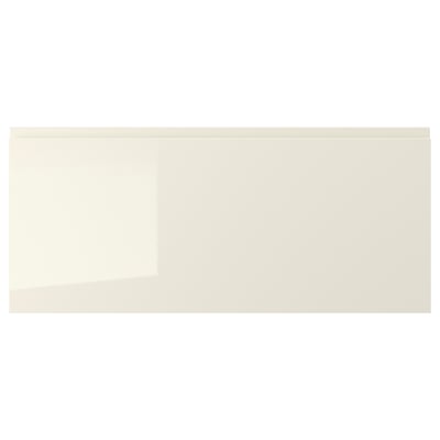 VOXTORP ヴォックストルプ 引き出し前部, ハイグロス ライトベージュ, 90x40 cm