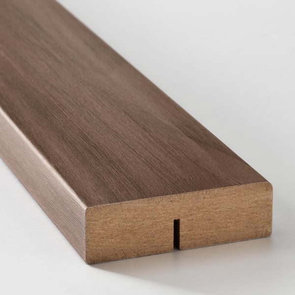 VOXTORP ヴォックストルプ 面取Rデコストリップ/モールディング, ウォールナット調, 221 cm
