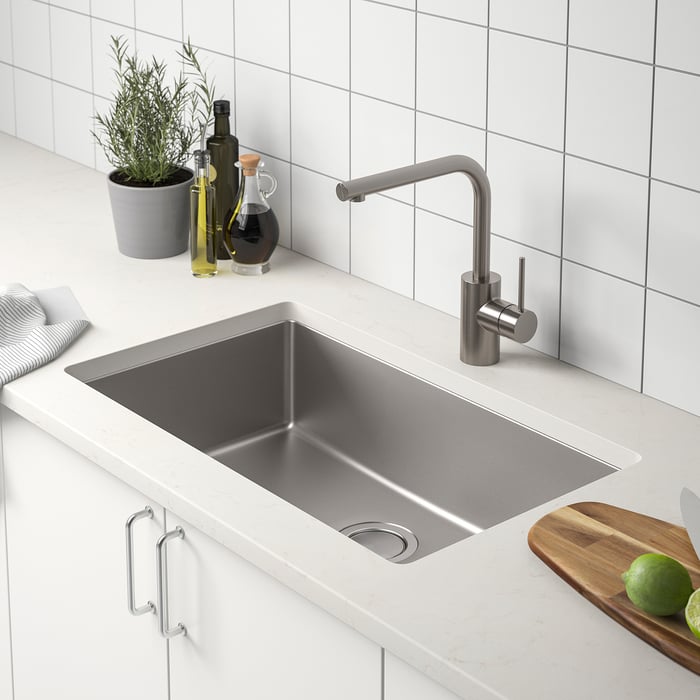 VRESJÖN ヴレショーン はめ込み式シンク 1ボウル, ステンレススチール, 73x44 cm - IKEA