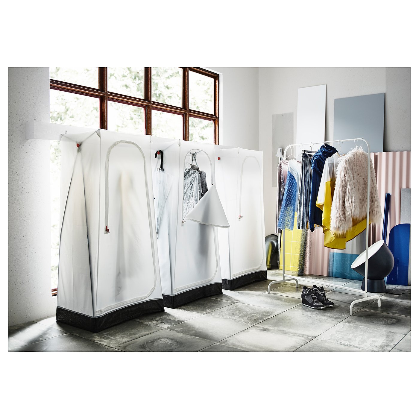 IKEA PAX 傾斜壁対応加工