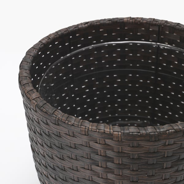 Wokkrydda ウォックリダ 鉢カバー 室内 屋外用 ブラウン Ikea