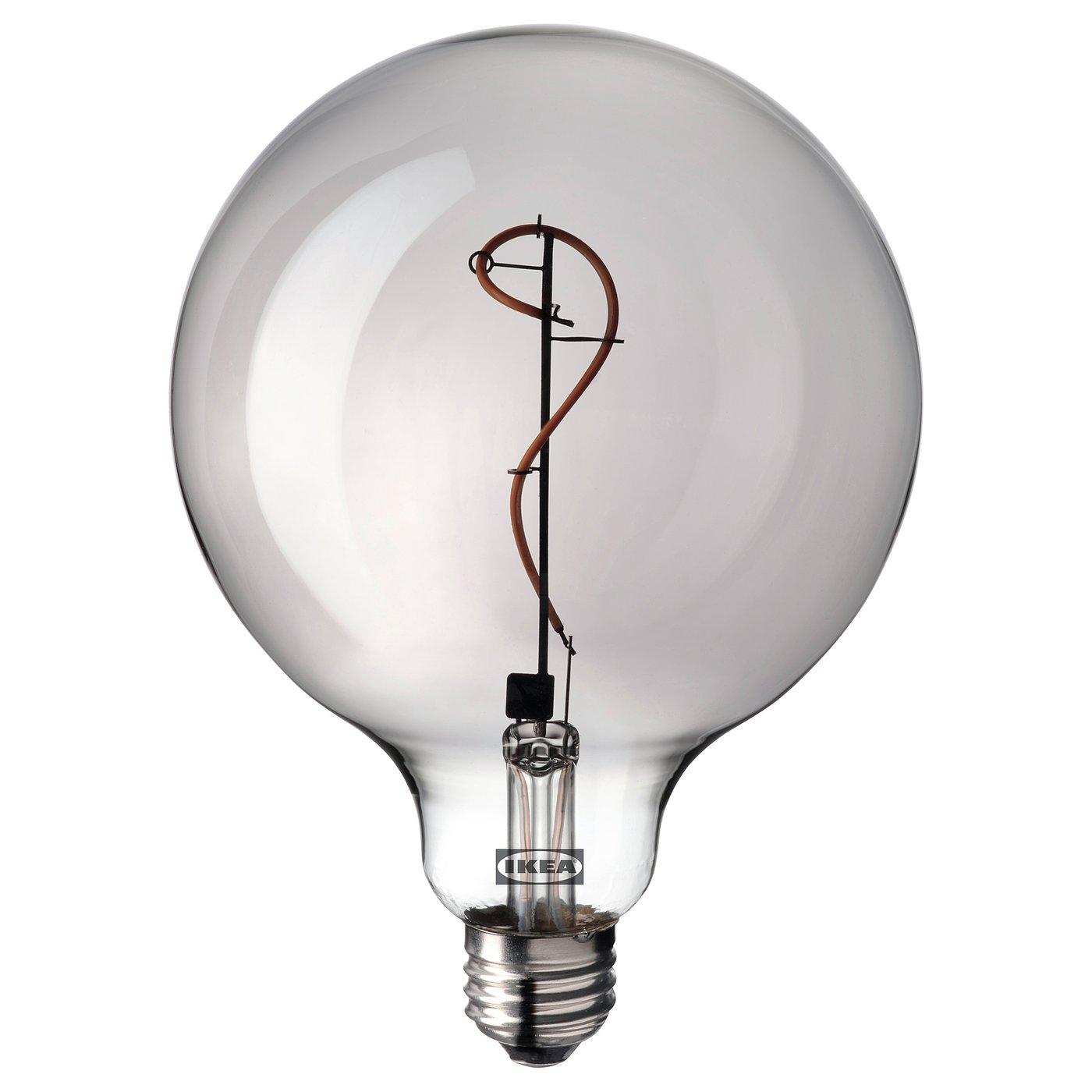 LUNNOM ルッノム LED電球 E26 150ルーメン, 球形 クリア, 95 mm - IKEA