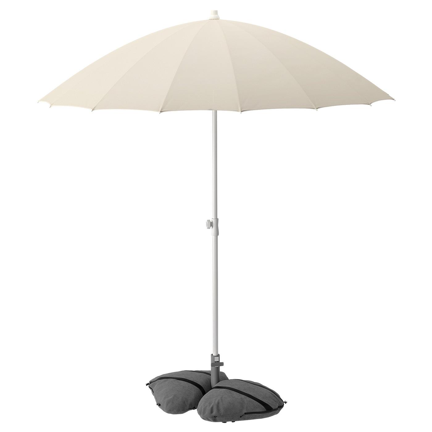 SVALÖN parasol canopy, light grey-beige, 300x200 cm - IKEA