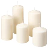 Unscented candles