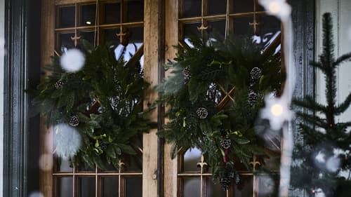 クリスマスリース・造花