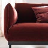 ÄPPLARYD 4-seat sofa with chaise longue, Djuparp red/brown