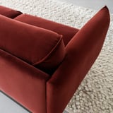 ÄPPLARYD 4-seat sofa with chaise longue, Djuparp red/brown