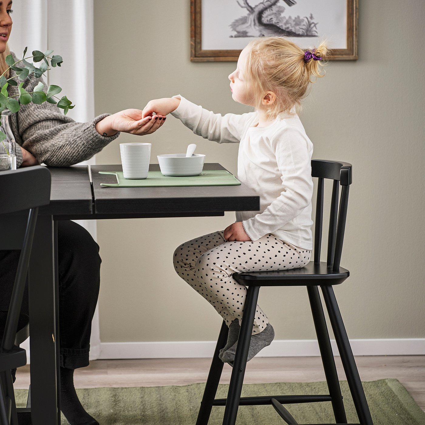 AGAM junior chair, black - IKEA