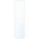 ÅHEIM mirror door: sleek, silver aluminium frame with reflective glass, perfect for small spaces.