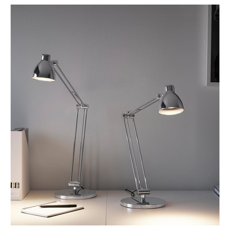 ANTIFONI work lamp, nickelplated IKEA