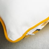 AROMATISK Cushion cover, floral pattern/yellow, 50x50 cm