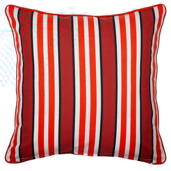 AROMATISK Cushion cover, stripe/floral pattern, 50x50 cm