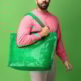 AURTIENDE Carrier bag, medium, green, 45x18x45 cm/36 l