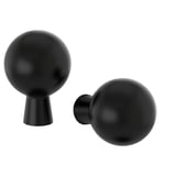 BAGGANÄS Knob, black, 20 mm
