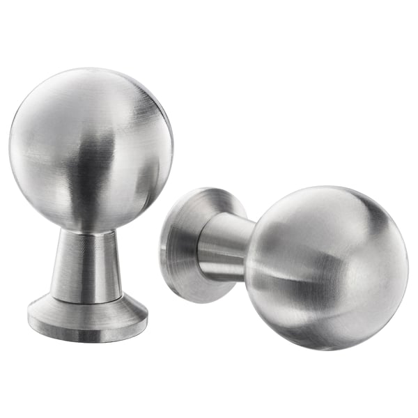 BAGGANÄS Knob, stainless steel, 20 mm