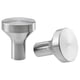 BAGGANÄS Knob, stainless steel, 21 mm