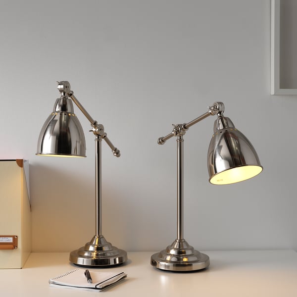 Barometer Work Lamp Nickel Plated Ikea