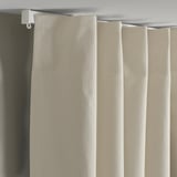 BENGTA Block-out curtain, 1 piece, beige/with heading tape, 210x250 cm