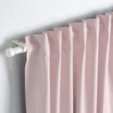 BENGTA Block-out curtain, 1 piece, light pink/with heading tape, 210x250 cm