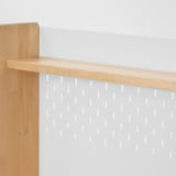 BERGLÄRKA / DAGNAR Children's desk and chair, solid birch/turquoise, 120x70 cm