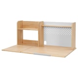 BERGLÄRKA Desk top and shelf, birch, 120x70 cm