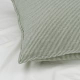 BERGPALM Pillowcase, green/striped, 50x80 cm