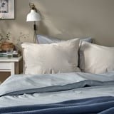 BERGPALM Pillowcase, grey/striped, 50x80 cm